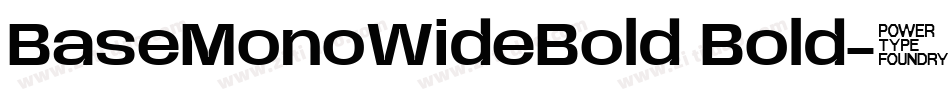 BaseMonoWideBold Bold字体转换
